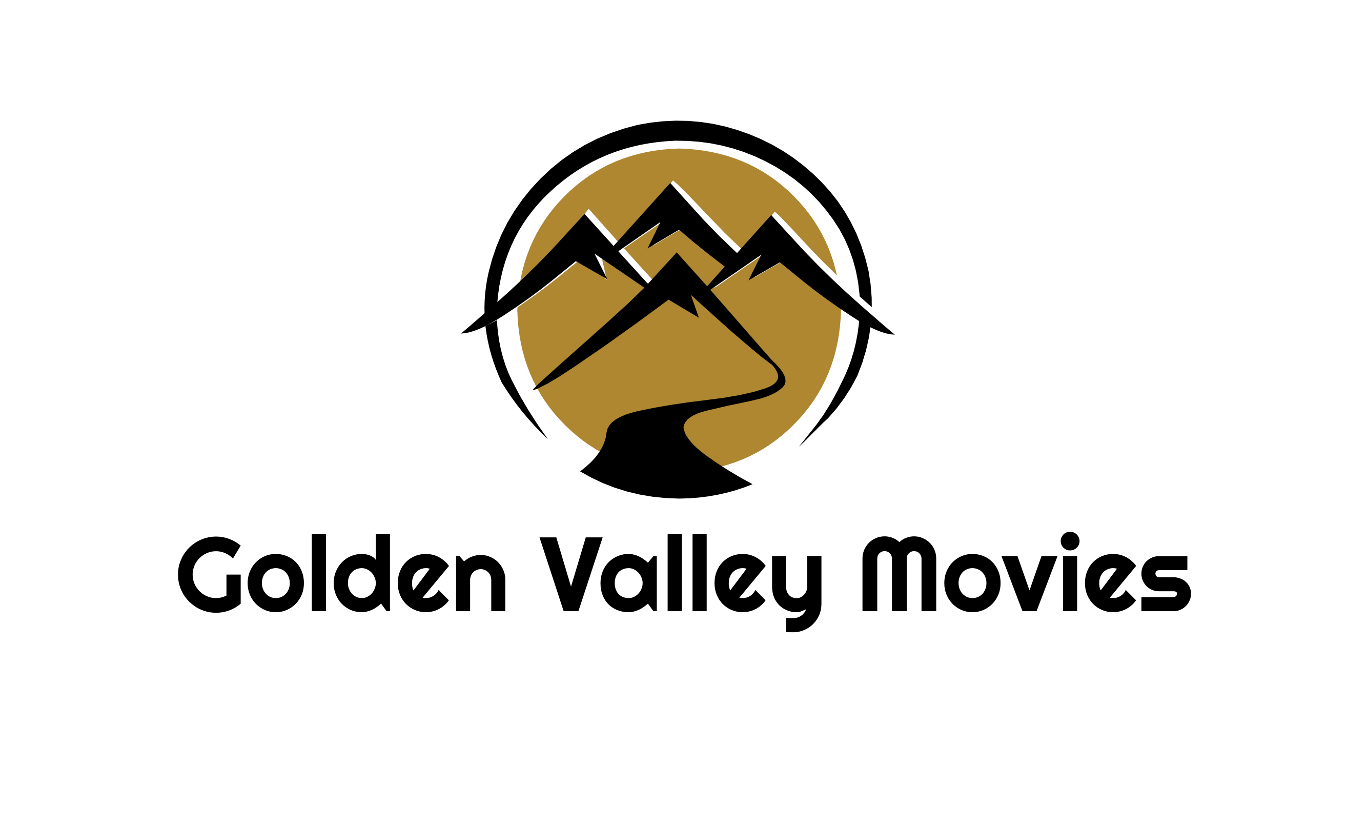 Golden Valley Movies Logo mit Bergmotiv